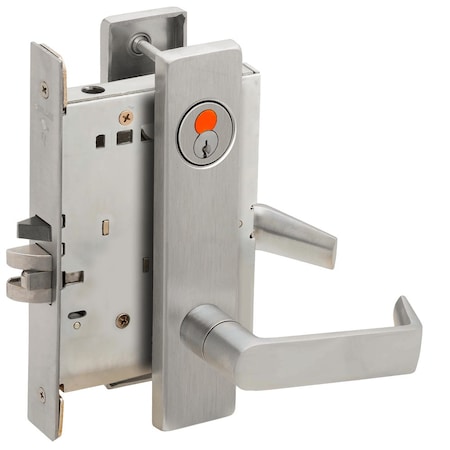 Schlage Grade 1 Entrance Office Mortise Lock, Schlage FSIC With Construction Core, 06 Lever, L Escutcheon, S L9050T 06L 626
